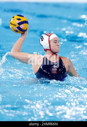 St. Denis. Juli 2024. Ryann Neushul aus den Vereinigten Staaten tritt am 29. Juli 2024 im französischen Saint Denis an. Quelle: Zhang Yuwei/Xinhua/Alamy Live News Stockfoto