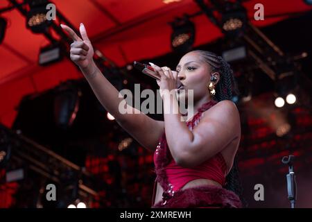 Temilade Openiyi alias tems beim Roskilde Festival 2024 Stockfoto