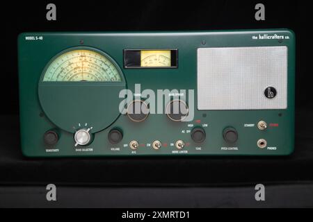 Hallicrafters S-40 Empfänger von 1946 Stockfoto