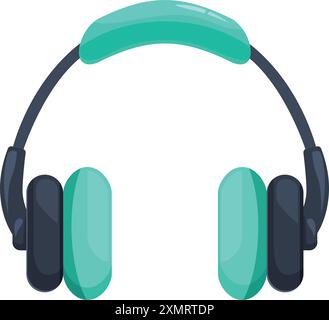 Moderne kabellose Kopfhörer auf weißem Hintergrund, perfekt für Musikliebhaber und Audiophile Stock Vektor