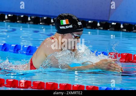 Ellen Walshe während der 400M Einzelmedley der Frauen in der Paris La Defense Arena am dritten Tag der Olympischen Spiele 2024 in Frankreich. Bilddatum: Montag, 29. Juli 2024. Stockfoto