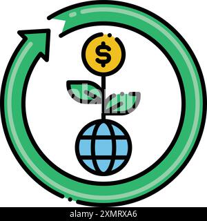 Grüne Wirtschaft Stock Vektor