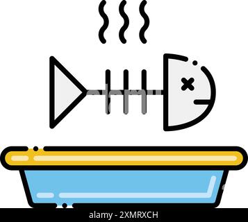Verschwendung von Lebensmitteln Stock Vektor
