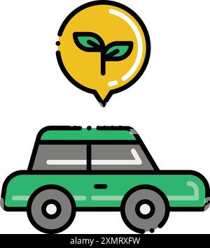 Grünes Auto Stock Vektor