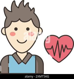 Emotionales Wohlbefinden Stock Vektor