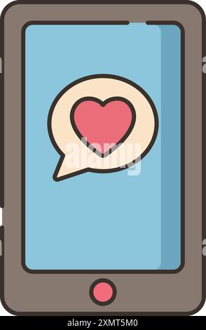 Dating-App Stock Vektor