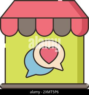 Dating Market Stock Vektor