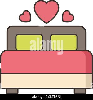 Ein Nachttisch Stock Vektor