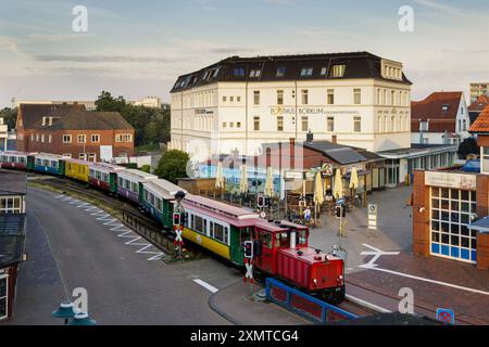 Kleinbahn der AG Ems auf Borkum Borkum Deutschland *** AG Ems Leichtbahn auf Borkum Borkum Deutschland Copyright: xUtexGrabowskyxphotothek.dex Stockfoto