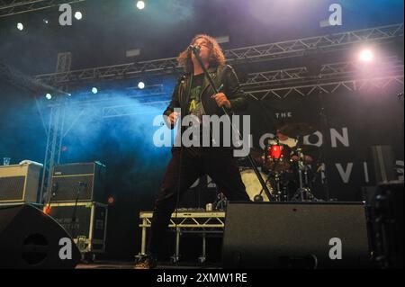 Die Pigeon Detectives spielen auf der T'Other Stage auf den Straßenbahnlinien 2024 Stockfoto