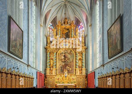 Der Chor, Erentrudis-Kapelle im Kloster Gottweig, Furth-bei Gottweig, Österreich Stockfoto