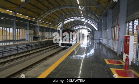 U-Bahn-Betriebssystem salvador, bahia, brasilien - 14. juni 2013: Kontrollraum des U-Bahn-Systems in der Stadt salvador. BAHIA BRASILIEN Copyright: XJoaxSouzax 140623JOA0902 Stockfoto