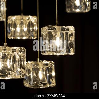 Detailansicht des zeitgenössischen Leuchte Stockfoto