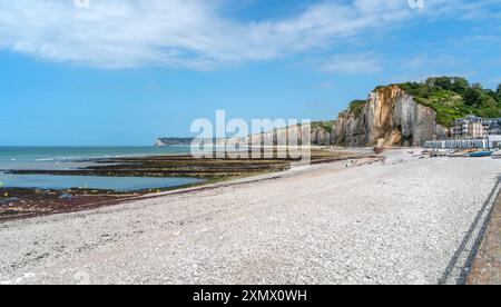 Landschaft rund um Yport, eine Gemeinde im Departement seine-Maritime in der Normandie, Frankreich Stockfoto