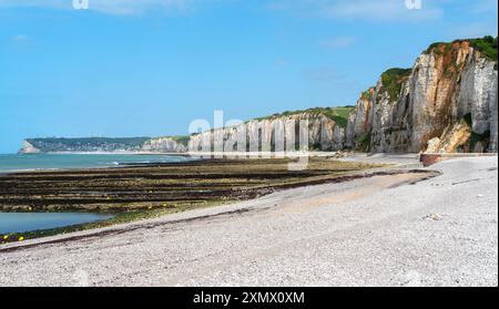 Landschaft rund um Yport, eine Gemeinde im Departement seine-Maritime in der Normandie, Frankreich Stockfoto