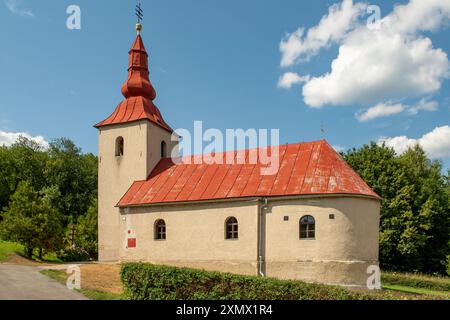 Kirche St. Michael Erzengel, Detrik, Slowakei Stockfoto