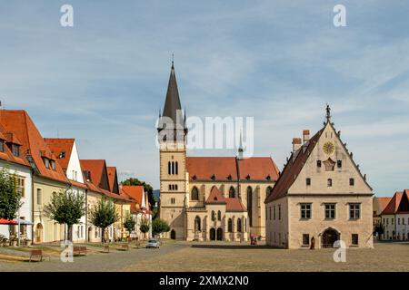 Altstädter Ring, Bardejov, Slowakei Stockfoto