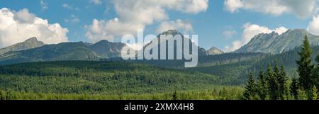 Das Panorama Der Hohen Tatra, Slowakei Stockfoto