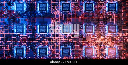 Abstrakter technischer Hintergrund. H Binärcode. Big Data. Datenblock. Cube mit Binärcode. Hackerangriff. Computercode. Künstliche Intelligenz. Block Stockfoto