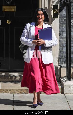 London, Großbritannien. Juli 2024. Shabana Mahmood, Justizministerin, Lordkanzler, Parlamentsabgeordneter Birmingham Ladywood. Die Minister der Labour Party nehmen an der Kabinettssitzung in der Downing Street, London, UK, Teil. Credit: Imageplotter/Alamy Live News Stockfoto