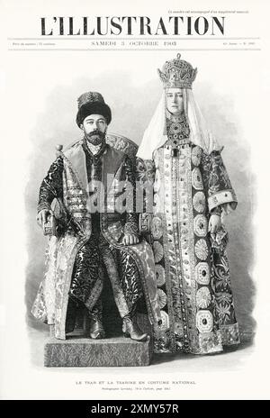 Nikolaus II. Von Russland und Alexandra Feodorowna Stockfoto