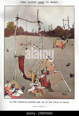 Der Chipmunk Bagger von Heath Robinson Stockfoto