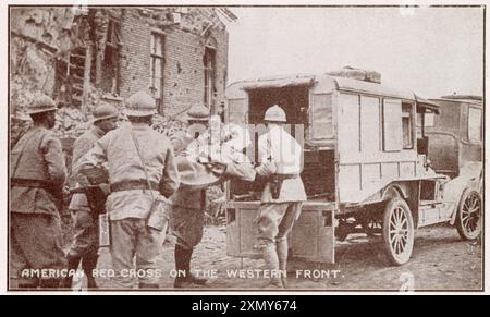 Amerikanisches Rotes Kreuz an der Westfront, 1. Weltkrieg Stockfoto