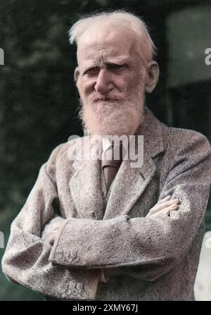 Ein Porträt von George Bernard Shaw. Stockfoto