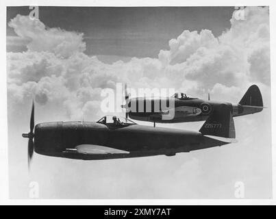 Republic P-47D Thunderbolt 42-26777 und RAF Thunderbolt MkII Stockfoto