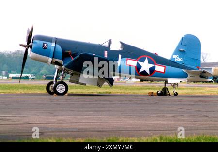 Vought FG-1D Corsair N55JP „Big Hog“ Stockfoto
