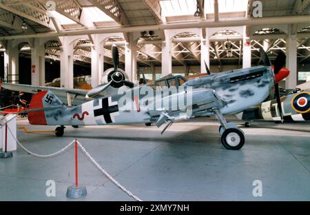 Hispano HA.1112-M1L Buchon G-BWUE Stockfoto