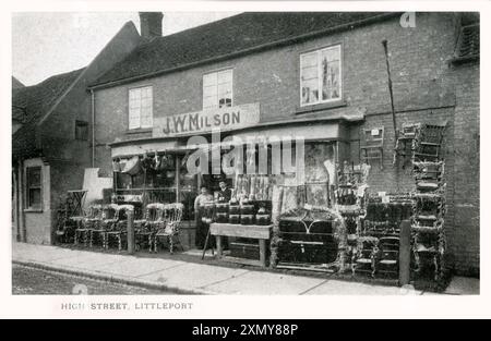 J. W. Milsom General Hardware Store, High Street, Littleport Stockfoto