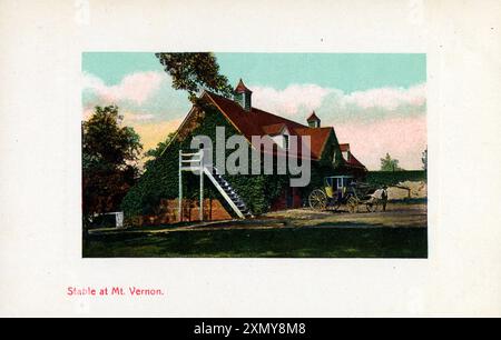 Stall in Mount Vernon, George Washington's Estate, Virginia Stockfoto