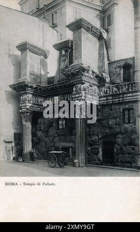 Forum von Nerva, Rom (Tempel des Pallas) Stockfoto