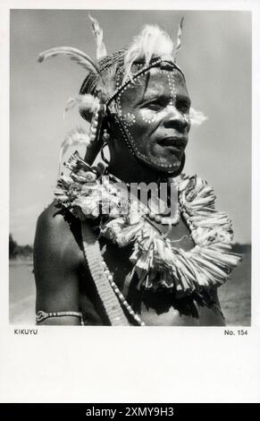 Kikuyu Krieger - Kenia, Ostafrika Stockfoto