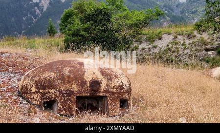 Saint-Ours Bas Fort, Saint-Ours Bas, Alpes de Haute-Provence, Frankreich Stockfoto