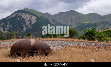 Saint-Ours Bas Fort, Saint-Ours Bas, Alpes de Haute-Provence, Frankreich Stockfoto