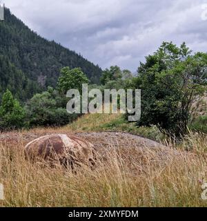 Saint-Ours Bas Fort, Saint-Ours Bas, Alpes de Haute-Provence, Frankreich Stockfoto