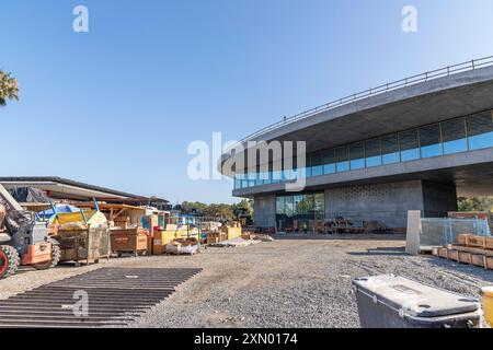 Los Angeles, CA, USA – 26. Juli 2024: Bau des permanenten Sammlungsgebäudes für das Los Angeles County Museum of Art (LACMA) in Los Angele Stockfoto