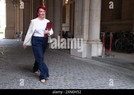 London, Großbritannien. 30. Juli 2024. Im Bild: Louise Haigh, Staatssekretärin für Verkehr, trifft zu einer Kabinettssitzung in der Downing Street ein. Quelle: Justin Ng/Alamy Live News. Stockfoto