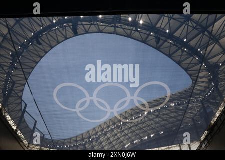 Marseille, Frankreich. 30. Juli 2024. Olympisches Spiel 2024 in Marseille, Frankreich am 2024. Juli. Foto von Patrick Aventurier/ABACAPRESS. COM Credit: Abaca Press/Alamy Live News Stockfoto