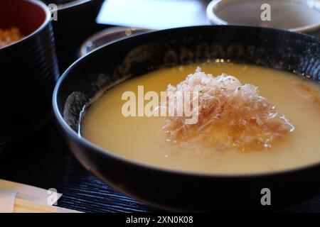 Japanische Küche : Weiße Misosuppe in Kyoto, Japan Stockfoto