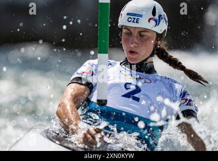 Paris, Frankreich. 30. Juli 2024. Gabriela Satkova aus Tschechien tritt am 30. Juli 2024 bei den Olympischen Spielen 2024 in Vaires-sur-Marne in Frankreich an. Quelle: Sun Fei/Xinhua/Alamy Live News Stockfoto