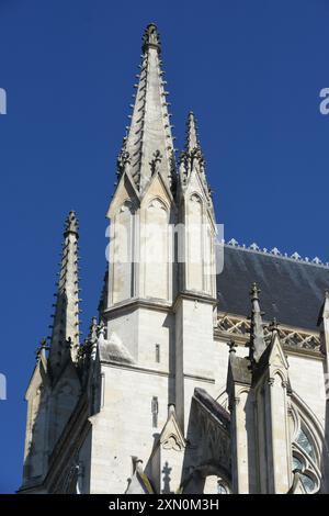 La cathédrale Notre-Dame d'Amiens EST un édifice catholique situé à Amiens, dans le Département de la Somme, en région Hauts-de-France. Dédiée à la VI Stockfoto