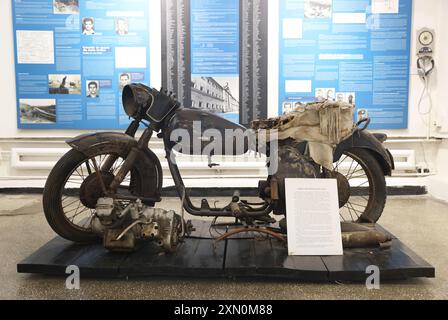 Das Sighet Memorial, und die Geschichte des Kommunismus Rumäniens, befand sich in einem ehemaligen Gefängnis, in dem Rumäniens Eliten im 1. Jahr gefoltert und vernichtet wurden Stockfoto