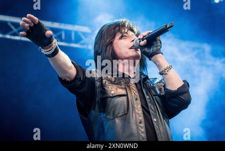 Joe Lynn Turner tritt live auf Stockfoto