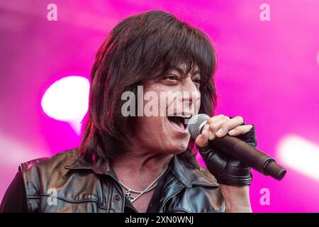 Joe Lynn Turner tritt live auf Stockfoto