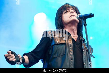 Joe Lynn Turner tritt live auf Stockfoto