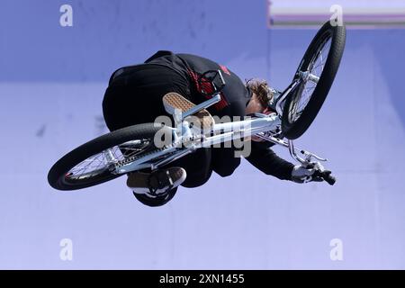 PARIS, FRANKREICH - JULI 30: Kieran Darren David Reilly aus Großbritannien tritt am 4. Tag der Olympischen Spiele 2024 auf dem Place de la Concorde am 30. Juli 2024 in Paris an. © diebilderwelt / Alamy Live News Stockfoto