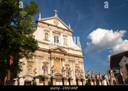 Die Kirche St. Peter und Paul in der Altstadt von Krakau in Polen in Europa Stockfoto